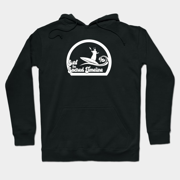 Surf the Sacred Timeline Hoodie by @johnnehill